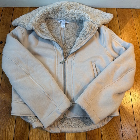 Athleta Tan Sherpa Jacket - Picture 1 of 4